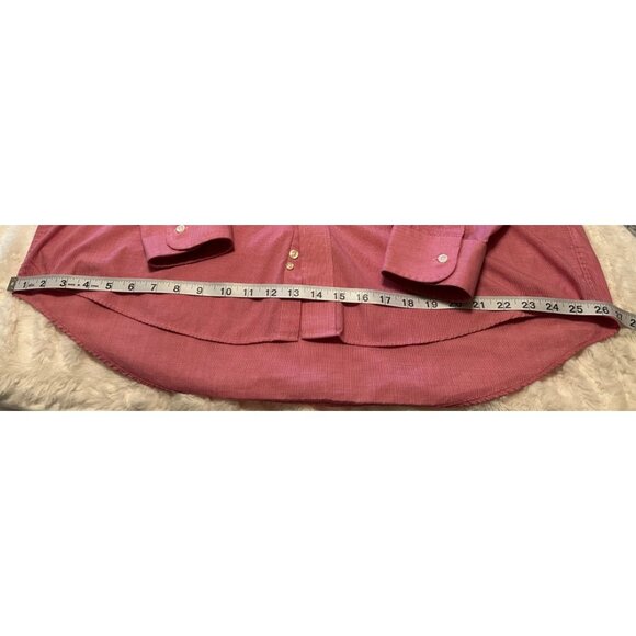 Men's Chaps Classic Fit Wrinkle Pink Button-Down Dress Shirt Cotton Blend Size X - Picture 11 of 16